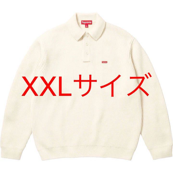 XXLサイズ】 Supreme Small Box Polo Sweater Ivoryシュプリーム