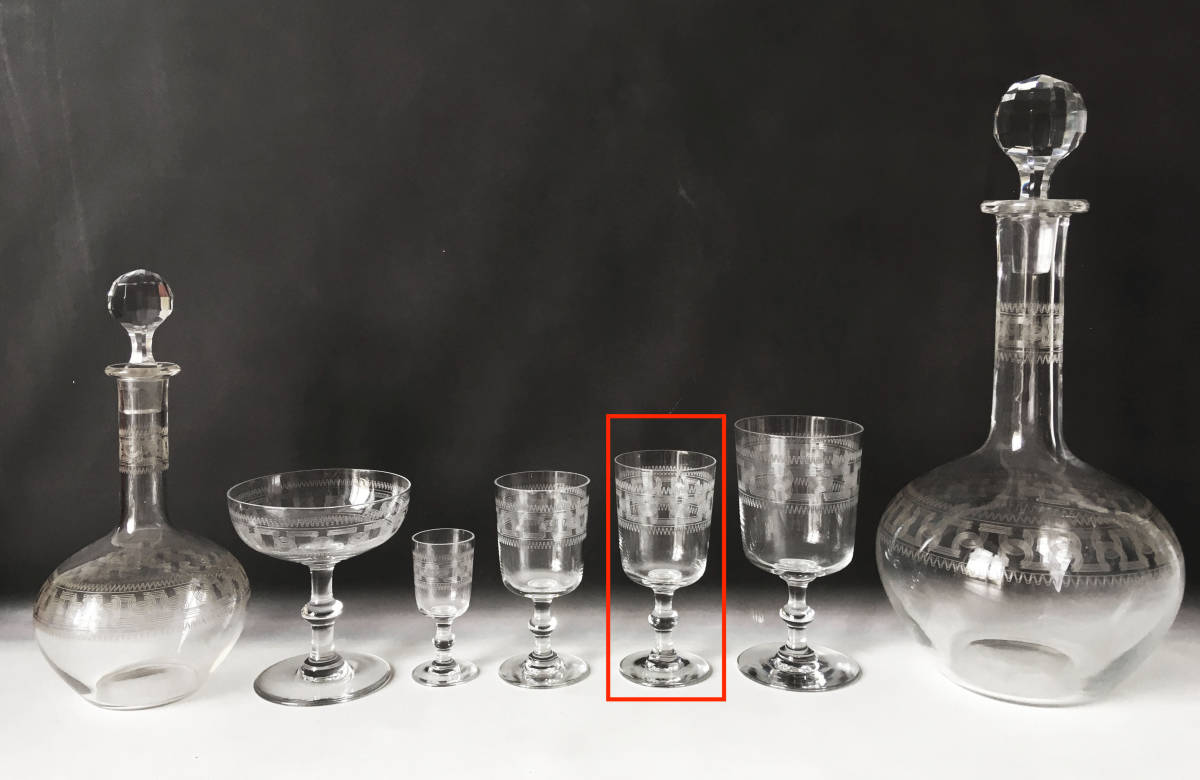 【 大感謝セール】 アンティークバカラ3458ワイングラス M BACCARAT 美品 2客ペア クリスタルガラス