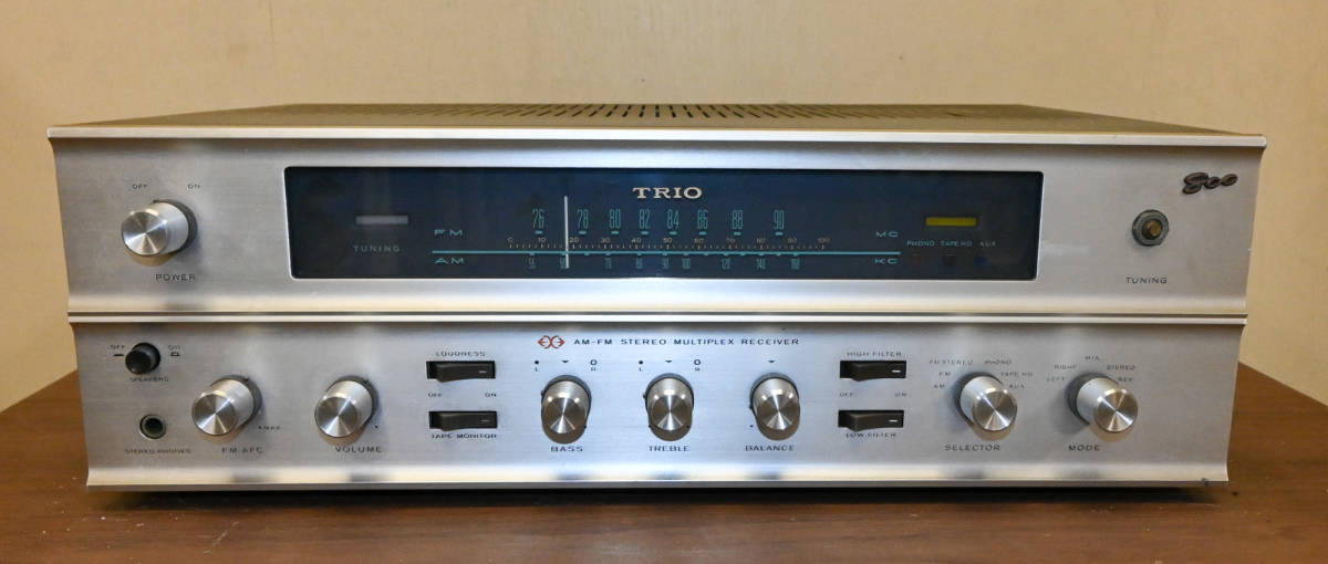 TRIO / トリオ WX-800 AM-FM 真空管ステレオレシーバー 7189pp x2 通電未確認 現状品 冷暗所保管品_画像1