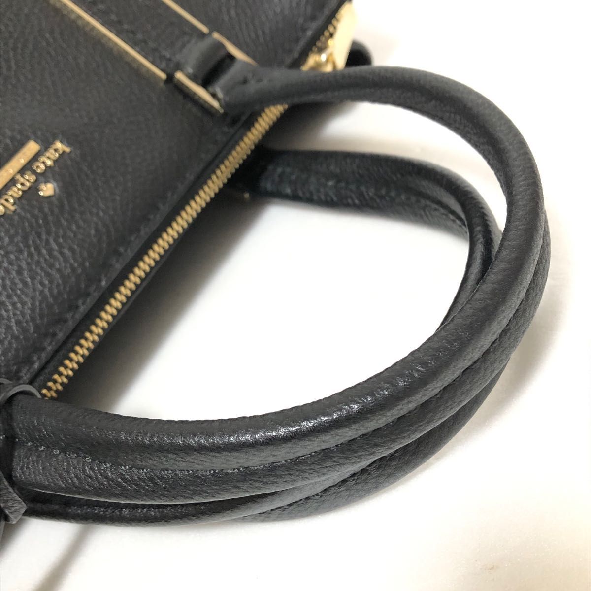 kate spade NEW YORK ケイトスペード 2wayバッグ ハンドバッグ×ショルダーバッグ レザー タッセル 黒