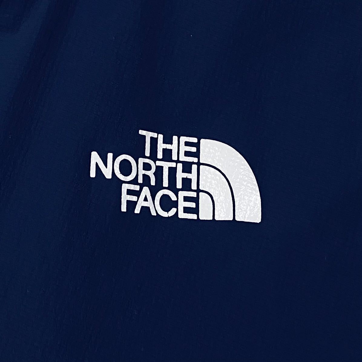 THE NORTH FACE(ザ ノースフェイス)ナイロンジャケット スワローテイルフーディ プリントロゴ メンズM ネイビー系/バーガンディ系_画像5