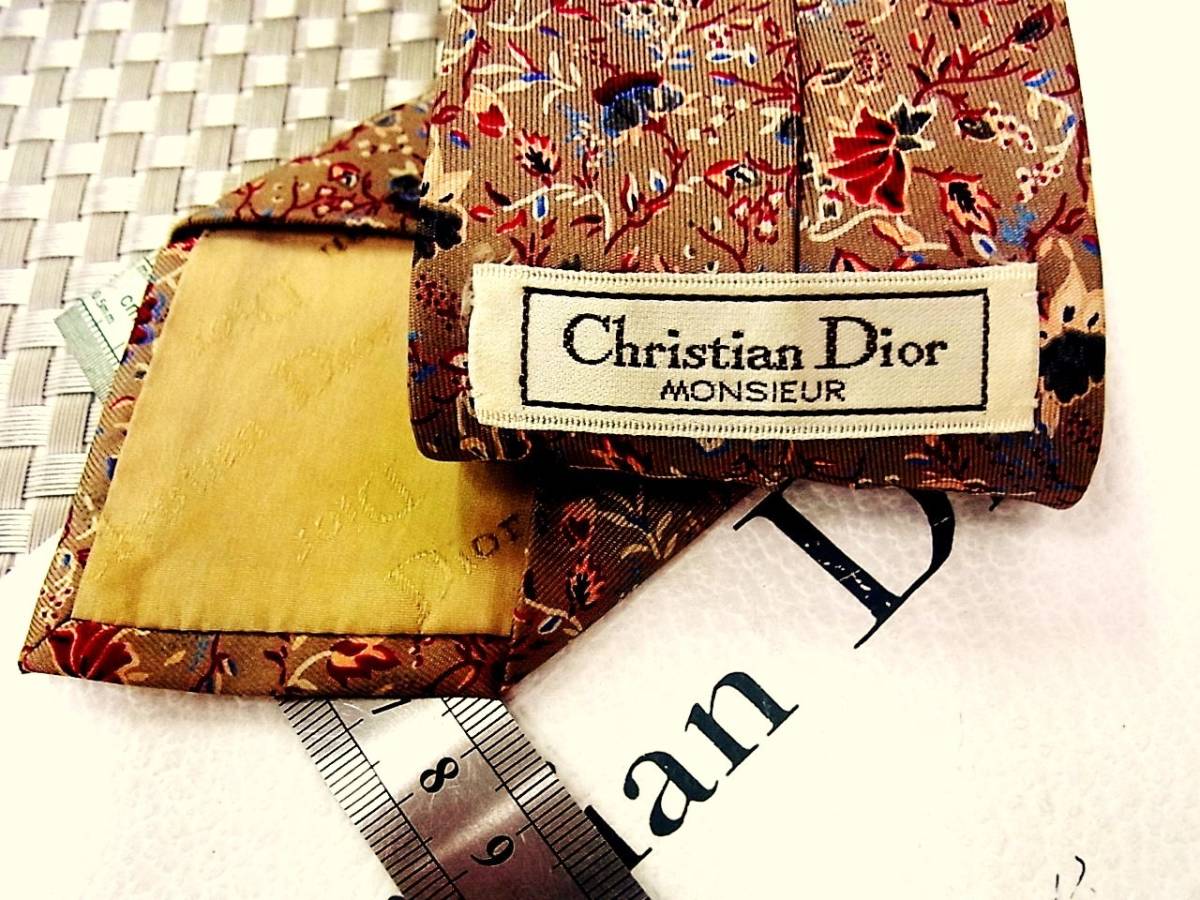 ♪6FK0037 【花】【Christian Dior】クリスチャン ディオール ネクタイ★_画像2