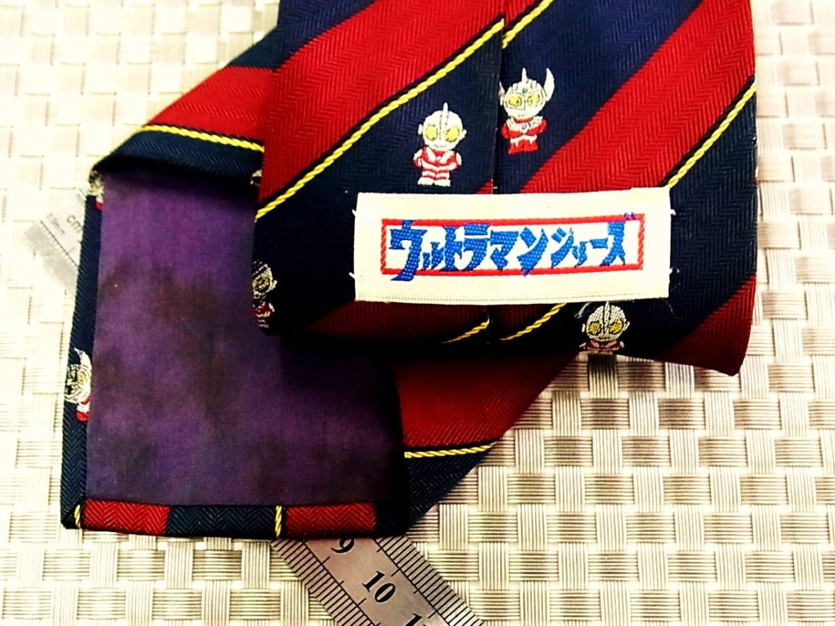 !6FK0135 [ ultra rare / that time thing ] Ultraman * embroidery * necktie **