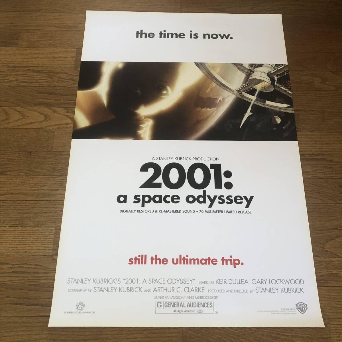 「2001年宇宙の旅」アメリカ版大型ポスター 2001年版 ロール　スタンリー・キューブリック 2001: A SPACE ODYSSEY アーサー・C・クラーク_画像1
