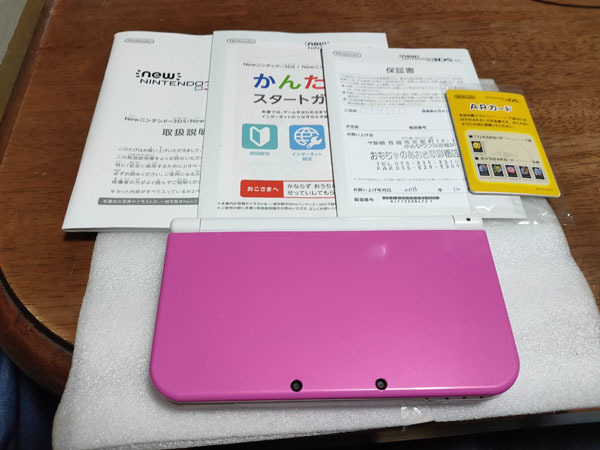●レア NEW ニンテンドー 3DS LL ピンク×ホワイト 本体のみ 下画面IPS NINTENDO ピンク × ホワイト NEWニンテンドー3DS●_画像1