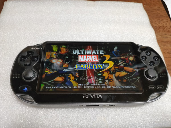 *PSVita 3G Wi-Fi model PCH-1100 crystal * black limitation version body only + 32GB memory card FF-X FFⅦ crystal black *