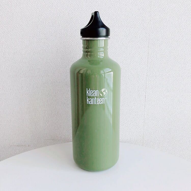 美品★クリーンカンティーン★klean kanteen★タンブラー★ボトル★カーキ★リフレクトボトル★ステンレスボトル★1182ml★グリーン_画像1