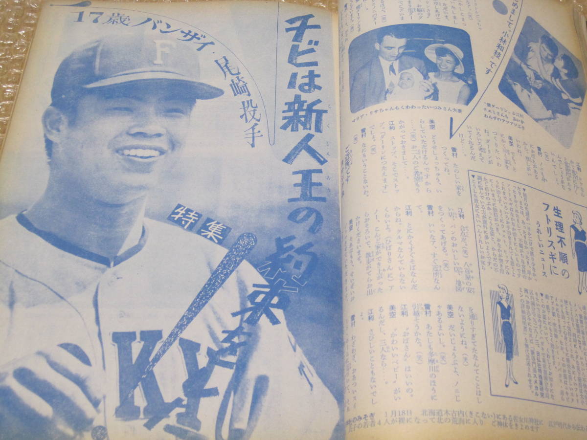 平凡 1962年 8月号◆弘田三枝子 高橋英樹 紀本ヨシオ 倉光薫 ジャニーズ 田辺靖雄 スリーファンキーズ 飯田久彦 東京スタジアム 尾崎行雄_画像8