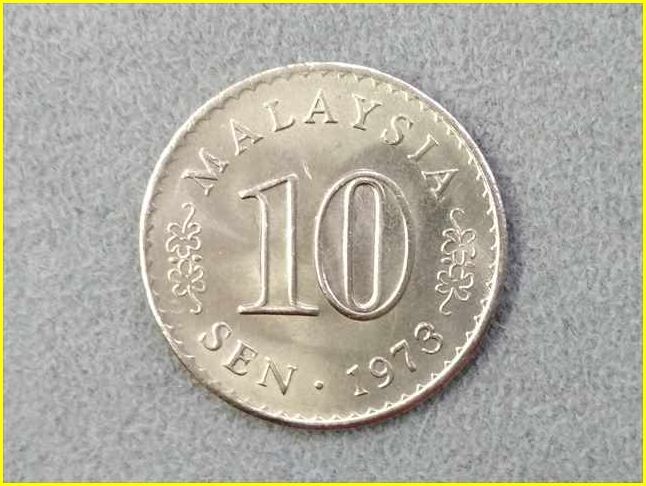 【マレーシア 10セン 硬貨/1973年】 MALAYSIA 10 SEN/旧硬貨/コイン_画像1