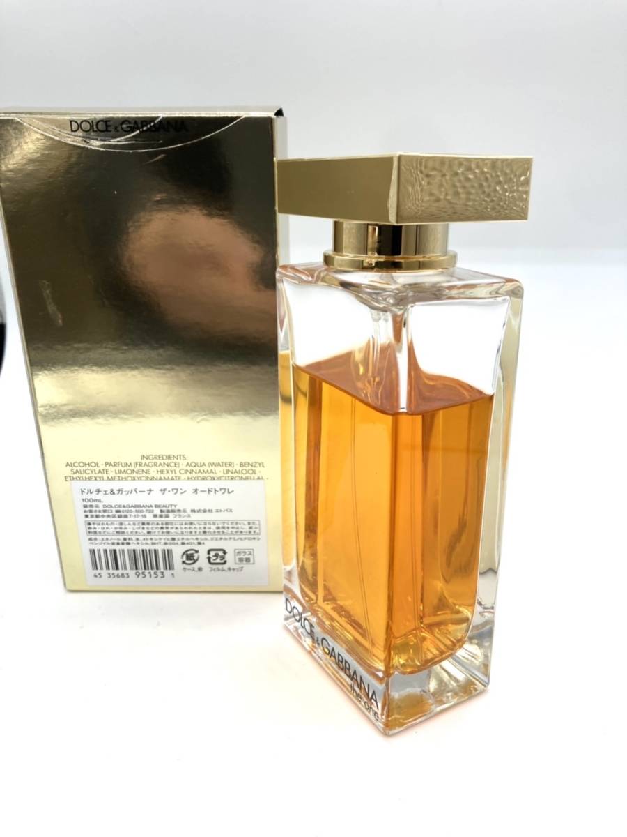 【10430】DOLCE＆GABBANA ドルチェ＆ガッバーナ D&G ザ・ワン オードトワレ 100ml 香水 フレグランス 残7割_画像2