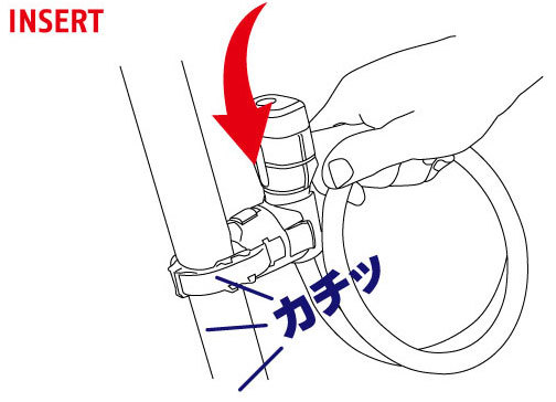 ABUS Primo 5510 Key 1800mm ロック スナップケージマウント付 未使用_画像6