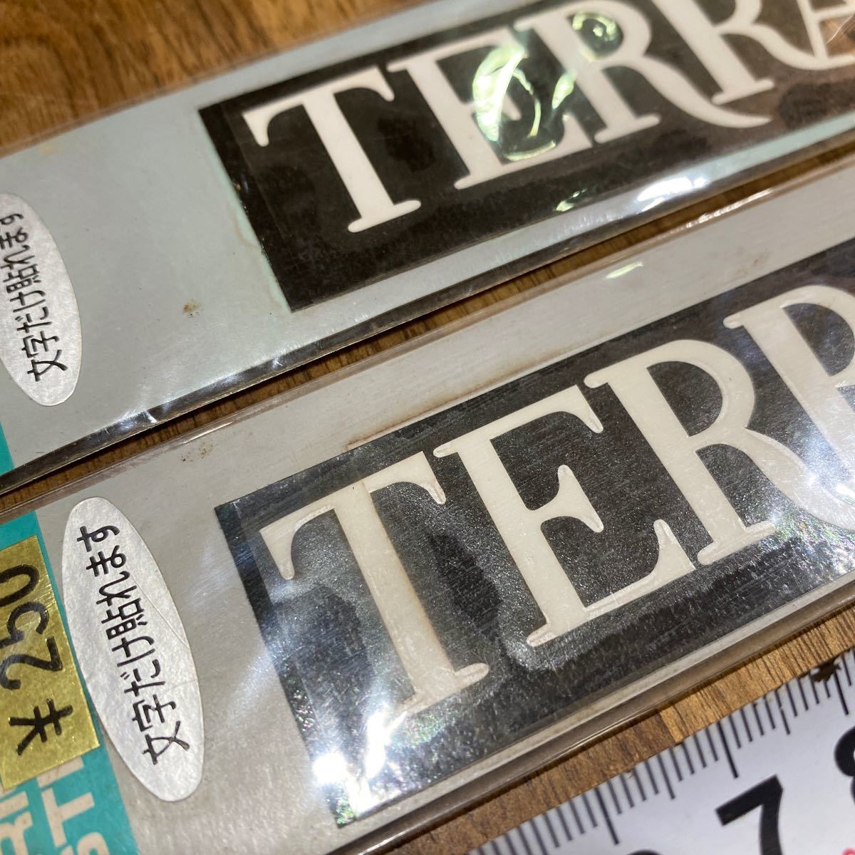 希少　当時物　未使用　訳ありジャンク　TERRA テラ　ステッカー　2枚セット B-33_画像5