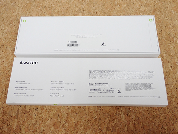 【新品 未開封】Apple Watch SE 第2世代 GPS 2023年 44mm ミッドナイトアルミニウム と ストームブルースポーツバンド S/M(NLA887-1) _画像6