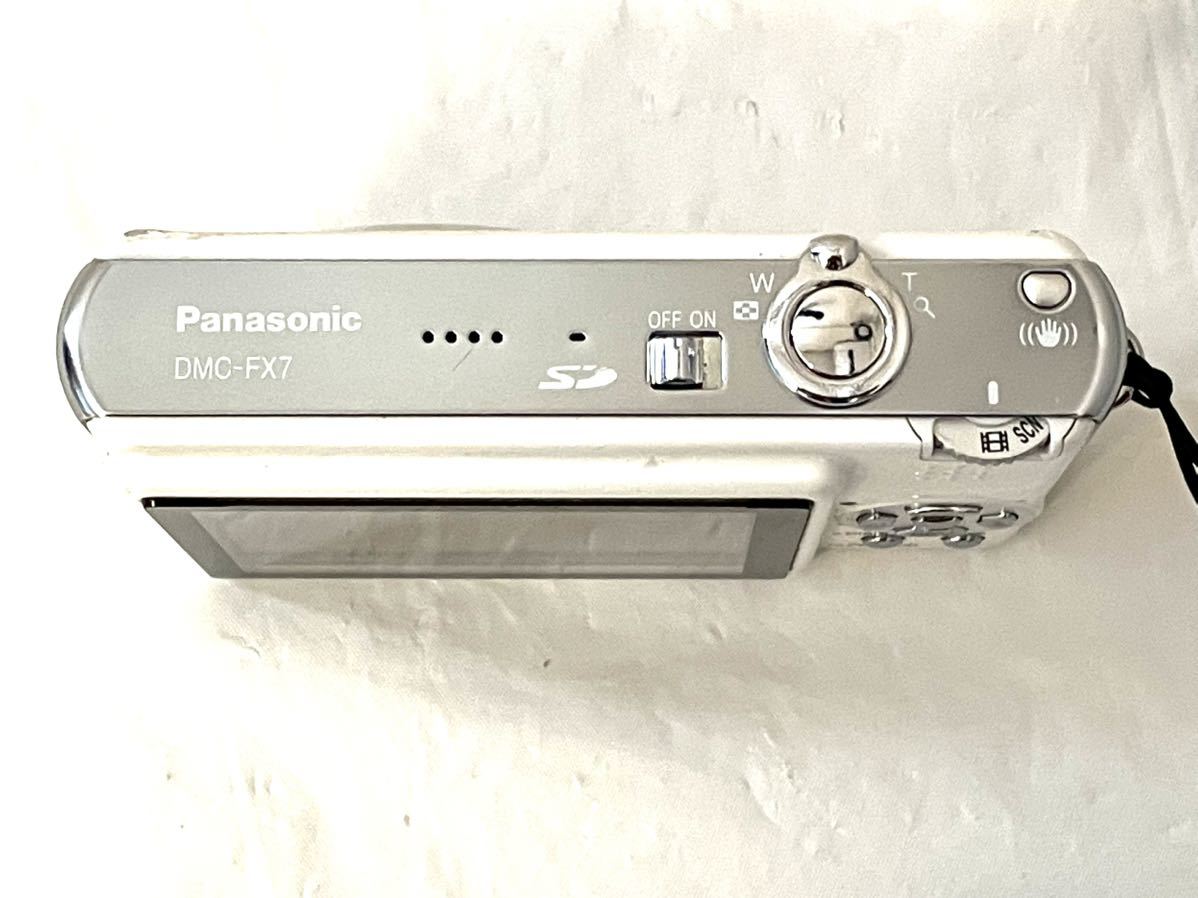 rrkk2151 Panasonic パナソニック LUMIX DMC-FX7 コンパクトデジタルカメラ デジタルカメラ ルミックス ホワイト 現状品_画像5