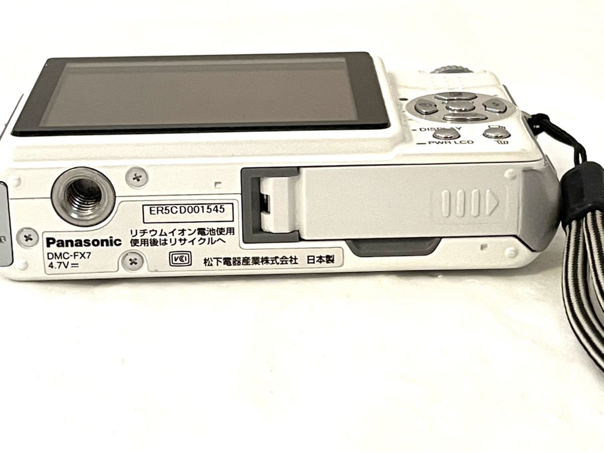 rrkk2151 Panasonic パナソニック LUMIX DMC-FX7 コンパクトデジタルカメラ デジタルカメラ ルミックス ホワイト 現状品_画像7