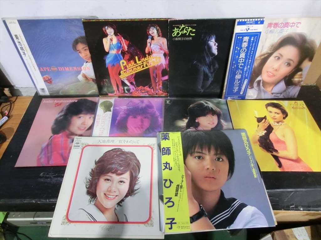 T【L2-34】【3箱】未検品/LP/昭和アイドル レコード まとめてセット/松田聖子 しばたはつみ 中森明菜 山崎ハコ 他_画像3