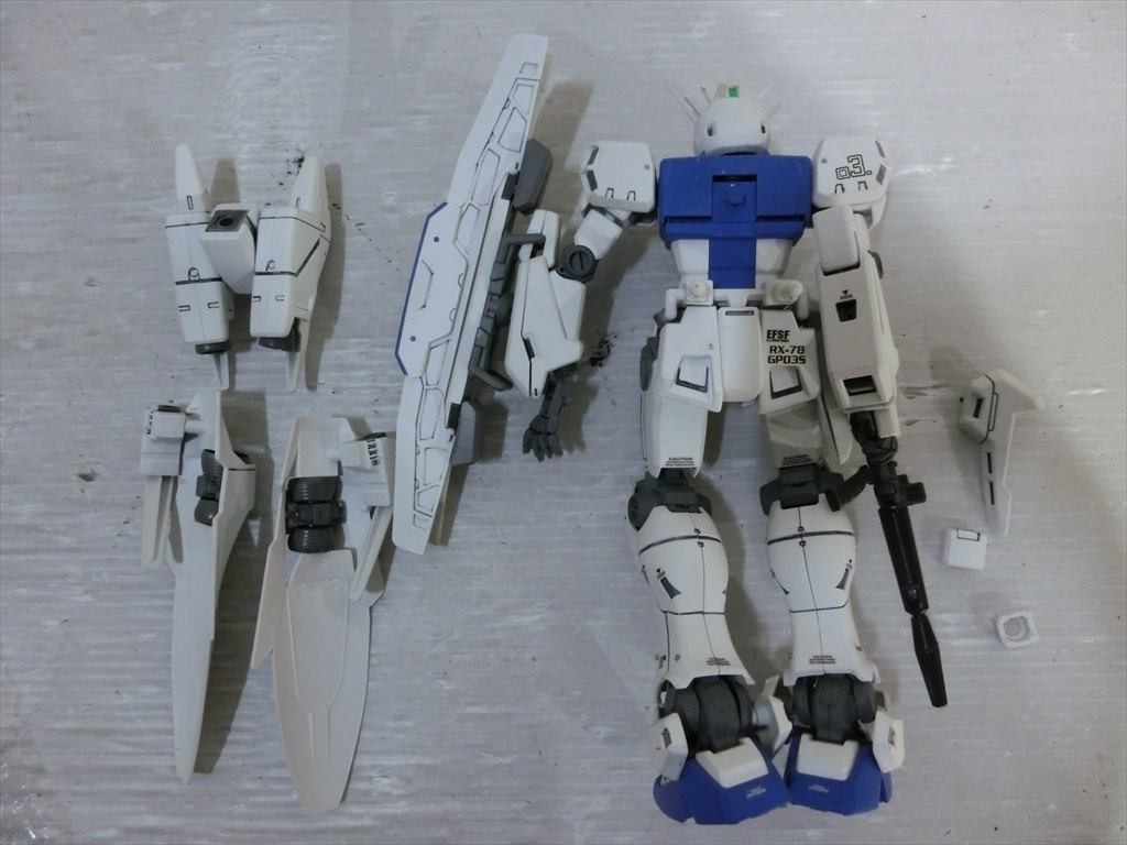 T【N2-16】【60サイズ】▲未検品/MG ガンダム試作3号機 ステイメン/一部改修 塗装済完成品/プラモデル/ガンプラ/※傷・汚れ有_画像5