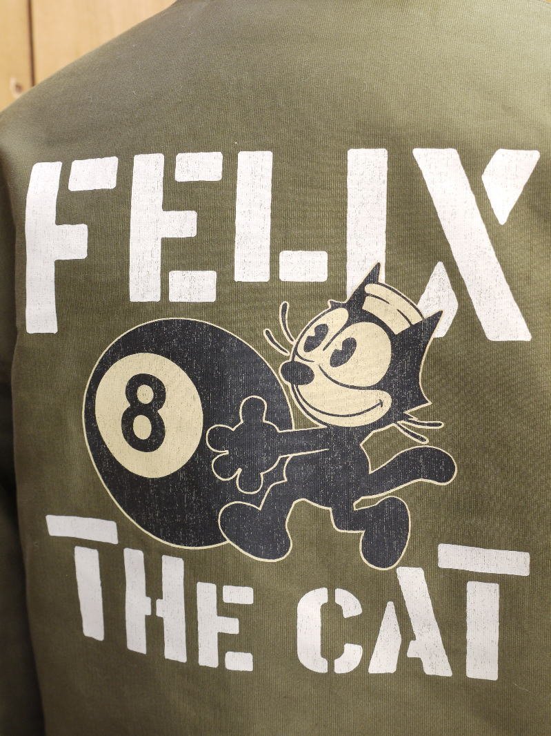 新品 N-1 DECK JACKET FELIX THE CAT 8 BALL オリーブ 38 TMJ2323 デッキジャケット toysmccoy n1_画像5