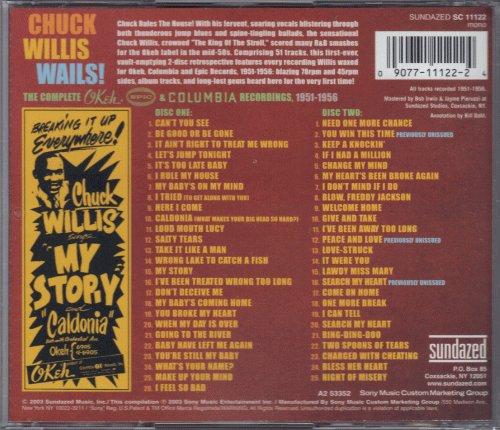 【新品/輸入盤2CDセット】CHUCK WILLIS/CHUCK WILLIS Wails!-The Complete Recordings 1951-1956_(出品商品はシールド状態です)