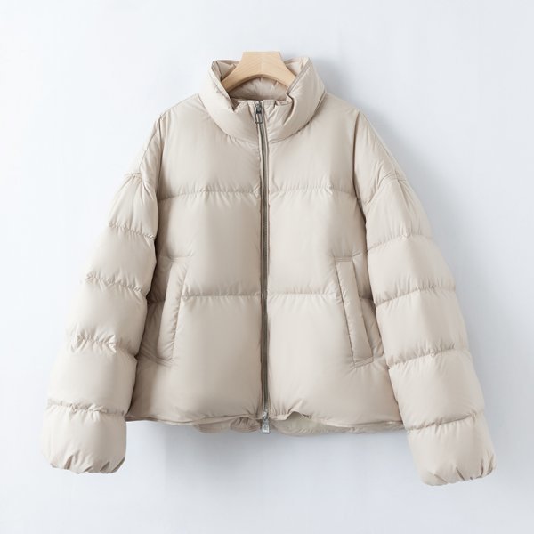 上質で快適 新品暖かいレディース90％ダウンコートゆったりジャケット