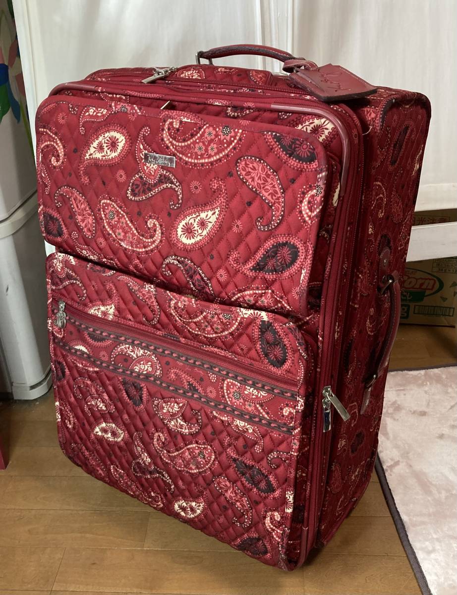 VeraBradley キャリーバッグ キャリーケース ペイズリー柄 キルト生地 スーツケース 75リットル 旅行 トラベル 頑丈 大型 キャリー