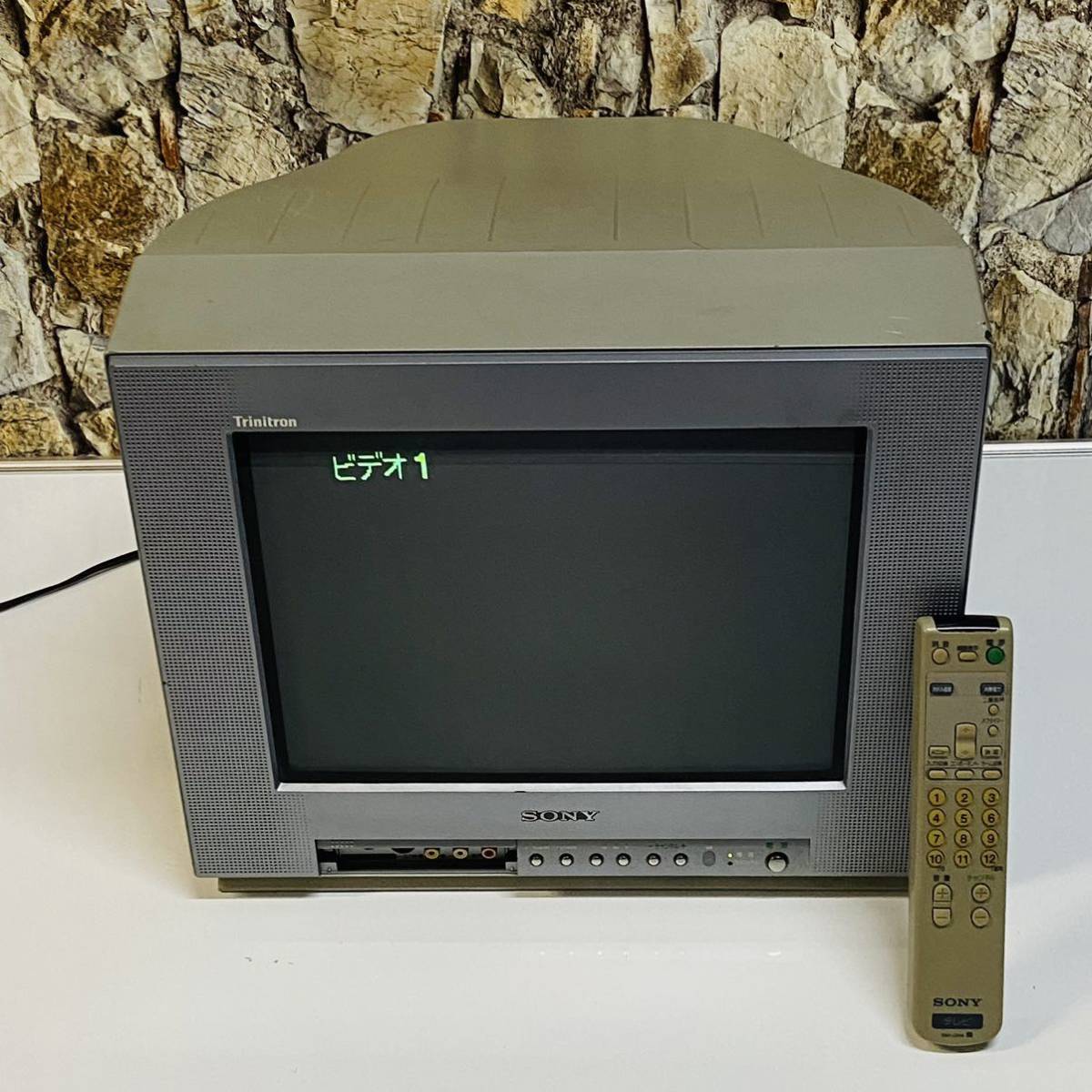 SONY KV-14DA1 トリニトロン カラー テレビ ソニー ブラウン管テレビ 14型 リモコン付き 動作確認済_画像1