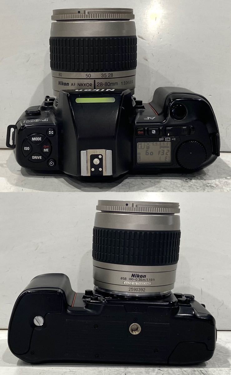 231113E☆ Nikon F-801s LENS AF NIKKOR 22-80mm 1:3.3-5.6G セット♪配送方法＝おてがる配送宅急便(EAZY)♪_画像4