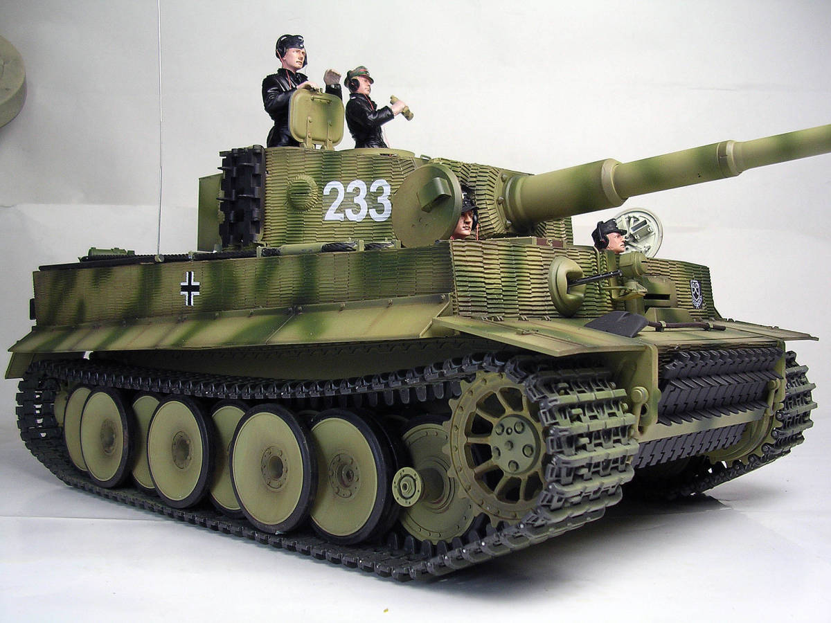 X trout special price! work reservation goods! Tamiya 1/16 Tiger Ⅰ initial model . middle period type . modified 