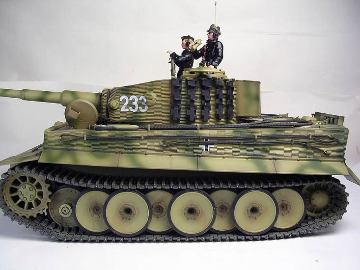 X trout special price! work reservation goods! Tamiya 1/16 Tiger Ⅰ initial model . middle period type . modified 