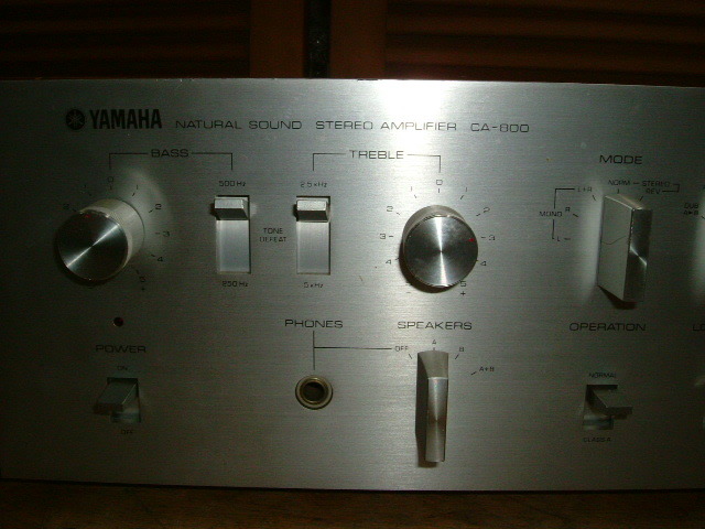  原文:日本製　YAMAHA CA-800★70年代 A級動作 木目調プリメインアンプ名機:使用確認済