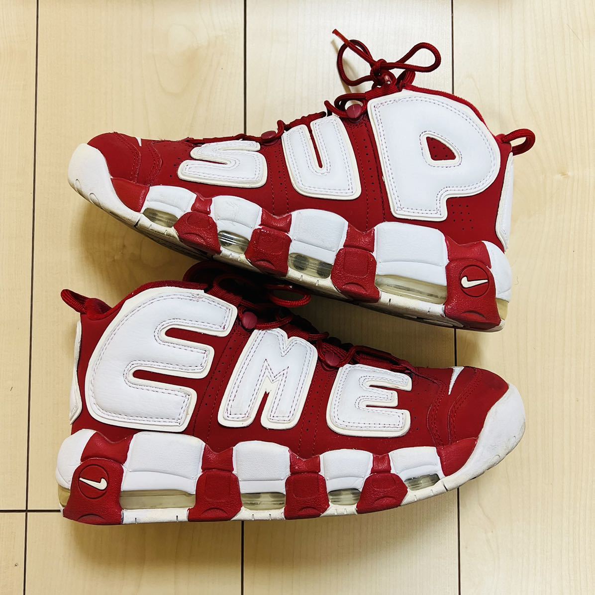 Supreme NIKE More Uptempo モアテン シュプリーム 27cm Red_画像5