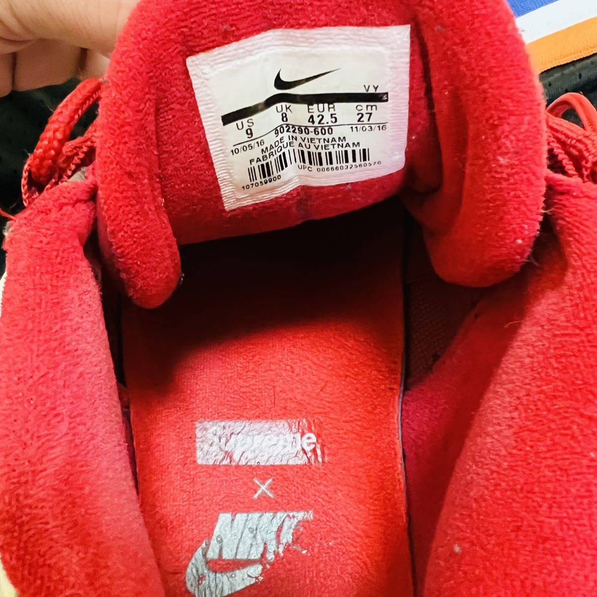 Supreme NIKE More Uptempo モアテン シュプリーム 27cm Red_画像7