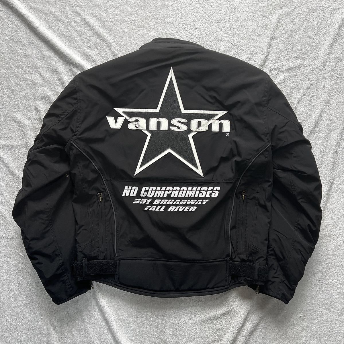 VANSON VS22111W 3XLサイズ バンソン 3シーズン対応ナイロンジャケット ライディングジャケット プロテクター装備 防寒 防風 A51003-15_画像5