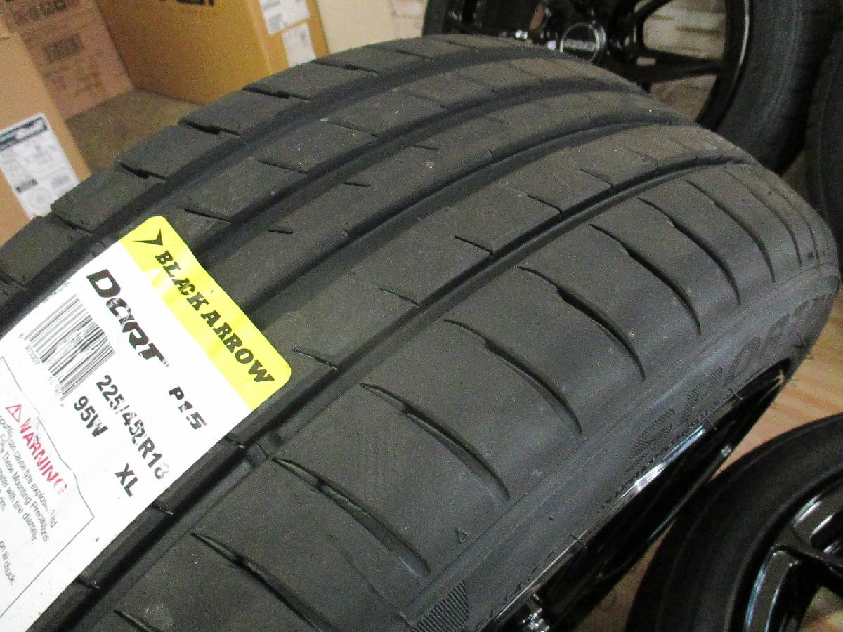 即納 新品 特注色 RAYS VERSUS VV21S 18インチ 5H114.3 8J+45 BNJ 2023年製 225/45R18 BLACKARROW レヴォーグ クラウン マークX エスティマ_画像9