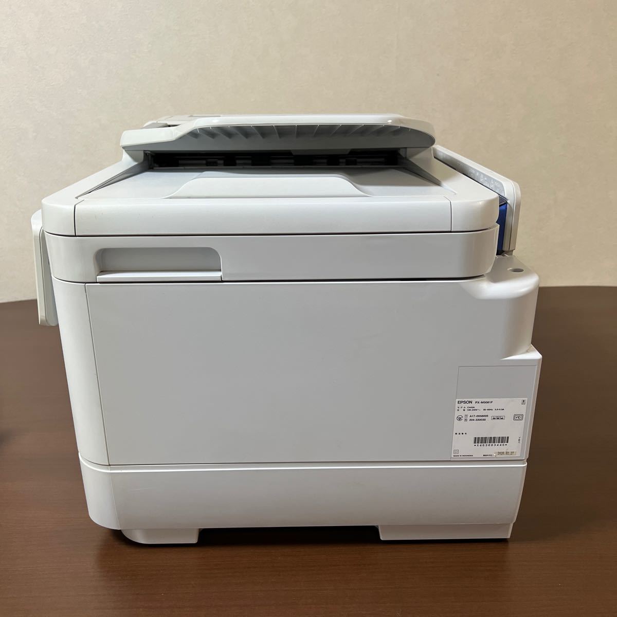 【美品】EPSON エプソン ビジネス インクジェットプリンター 複合機 PX-M5081F 2段カセット 2020年製 総印刷枚数8946枚_画像4