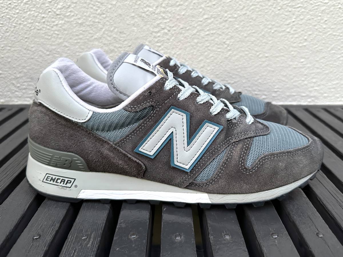 New Balance M1300CLS STEEL BLUE USA製 US9 27cm スエード アメリカ米国製 M1300CL S スティールブルー NB グレー Made In USA スニーカー_画像2