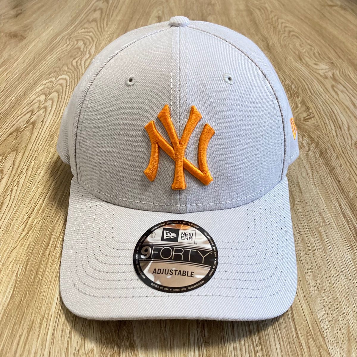 【海外限定】ニューエラ ニューヨークヤンキース 9FORTY ベージュオレンジ MLB new era Yankees 国内未発売