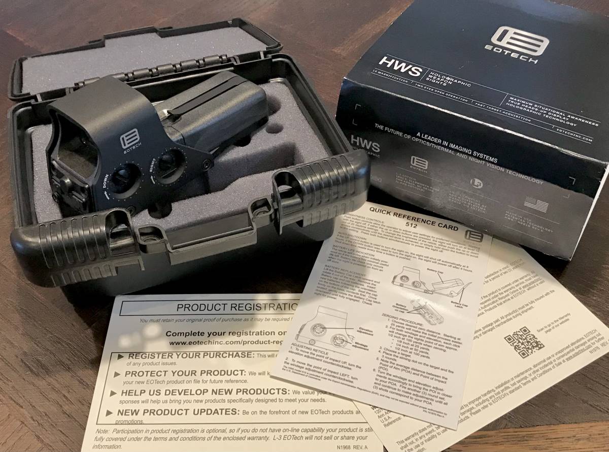 実物eotech512.A65 2018年製造中古美品/トレポンptwインフィニティVFC MWSシステマ ghkマルイDNA_画像1