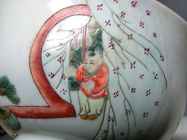 中国古玩 慎徳堂製 唐人図 茶碗 (検索：中国/清朝/茶道具/中国古玩)_画像7