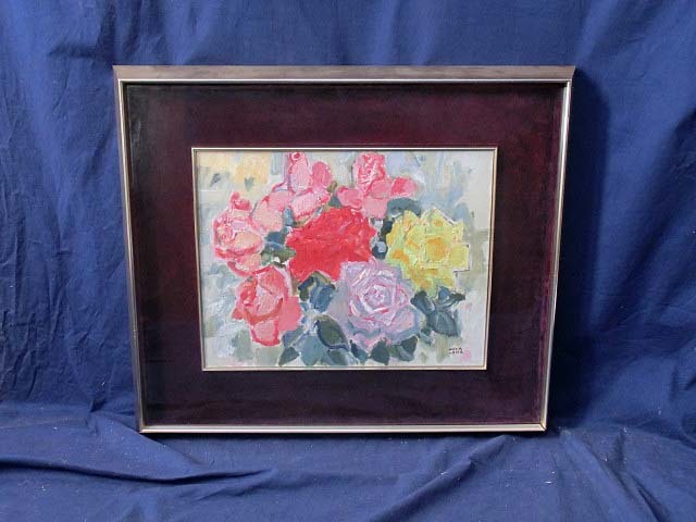 489781 oil painting middle . britain . work temporary .[ flower ](F6) two . member * Saga prefecture ..