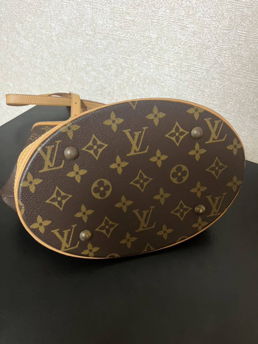 美品】LOUIS VUITTON ルイヴィトン M42238 モノグラム バケットPM プチ