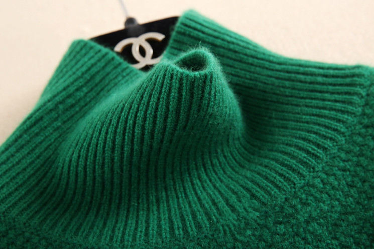 原文:新品 高品質カシミヤ90% 柔らか着心地 大人シンプルニット 暖かいセーター グリーン フリー