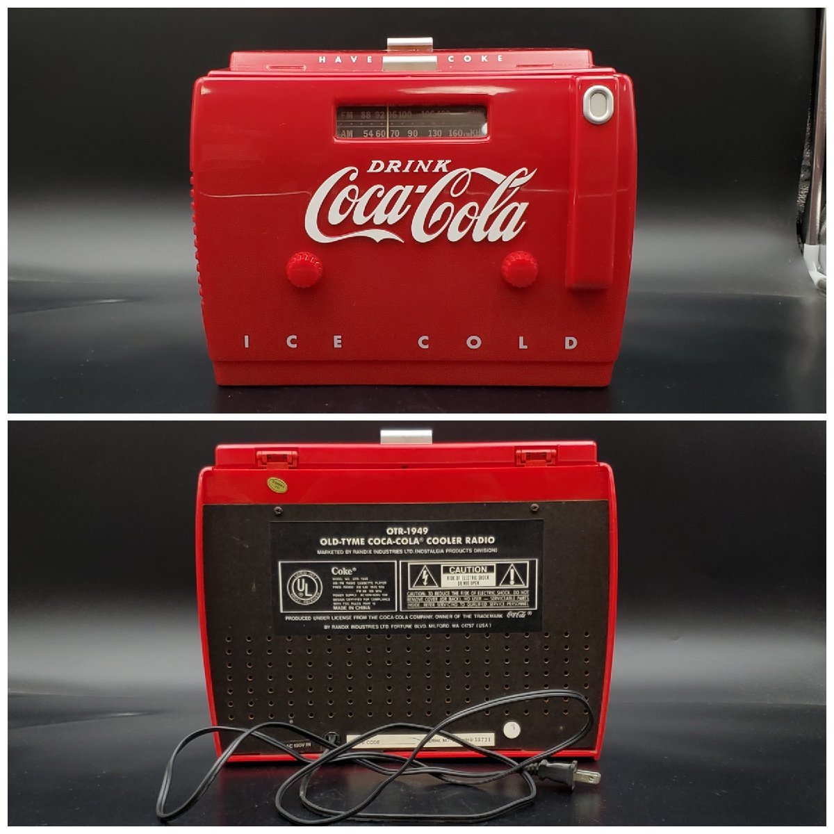 宝蔵】 Coca-Cola コカ・コーラ クーラー型ラジオカセット 宝蔵】 Coca-Cola コカ・コーラ クーラー型ラジオカセット