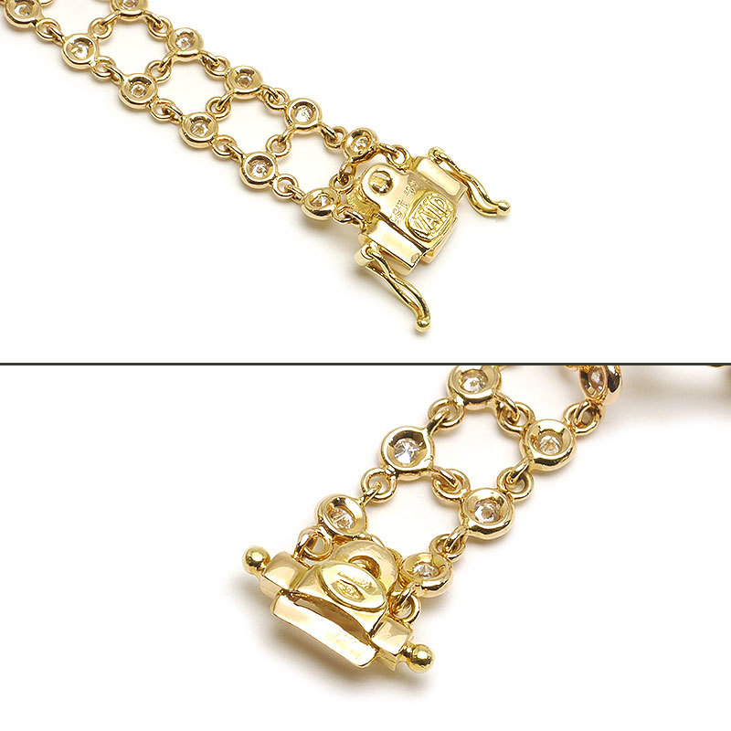 VAIDveido diamond bracele K18PG* diamond 1.56ct 2 ream design beautiful goods 