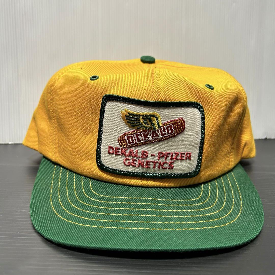 ほぼデッド【80s】米国製 DEKALB ファマーズ トラッカーキャップ