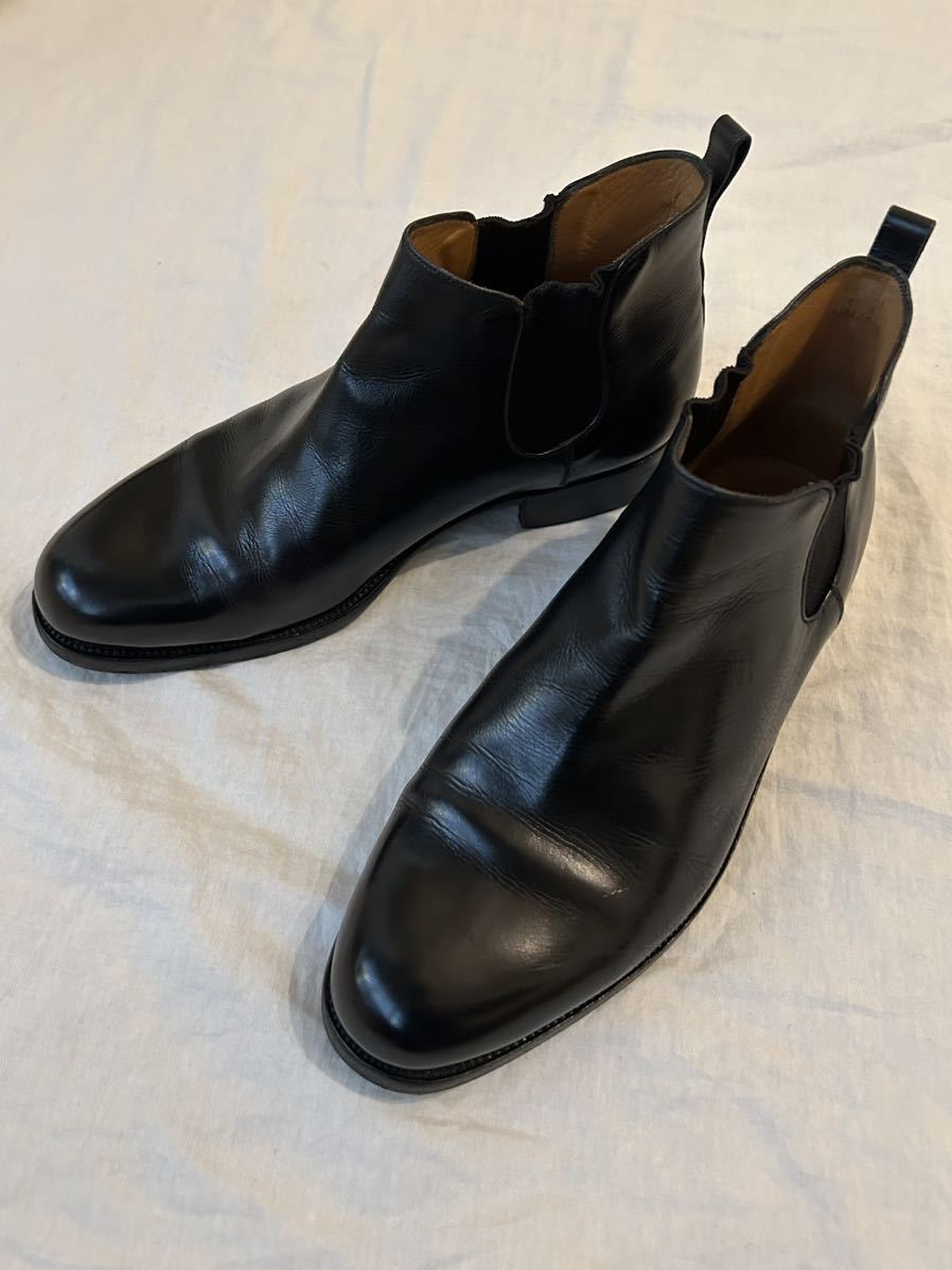 J.M.WESTON ジェイエムウエストン◆Chelsea Bootチェルシーブーツ◆Size 6E◆ブラック 黒◆中古美品 革靴 サイドゴアブーツ レザーシューズ_画像1