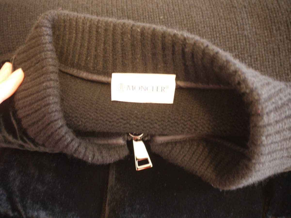 MONCLER モンクレール ＺＩＰカーディガン 黒 ＸＳ 美品