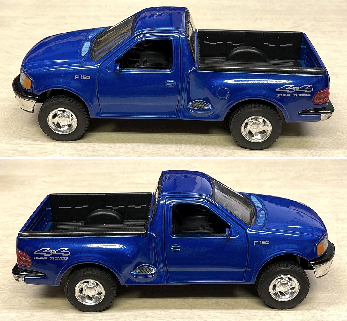 WELLY 1/24 1998 FORD F-150 regular cab flair side blue pickup truck minicar Welly Ford 