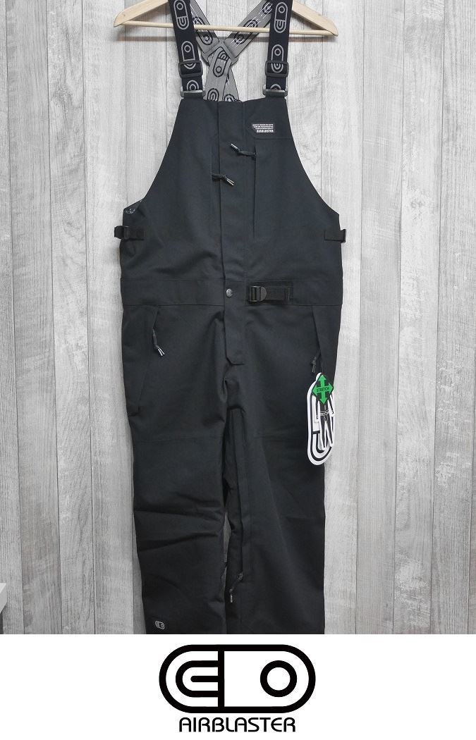 【新品】24 AIRBLASTER STRETCH KRILL BIB - Black - M 正規品 ビブパンツ スノーボード ウェア