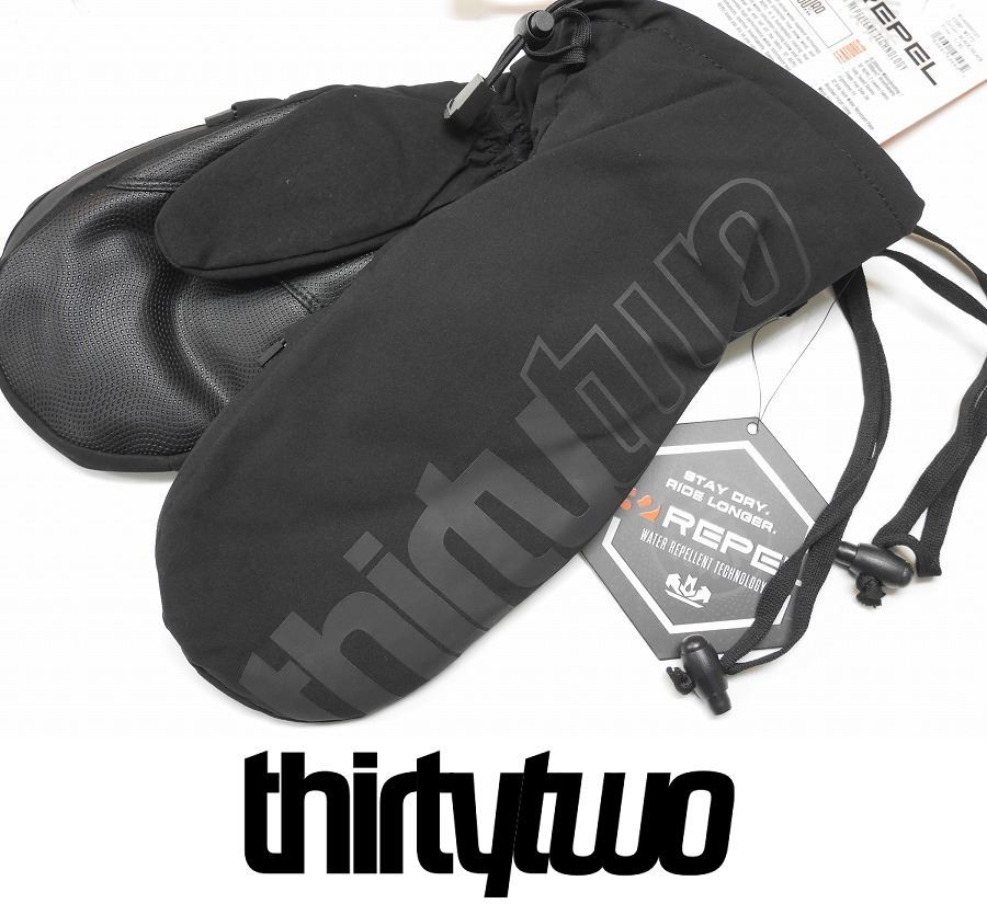 【新品】24 ThirtyTwo CORP MITT - BLACK/BLACK - L/XLサイズ 正規品 ミトン グローブ スノーボード